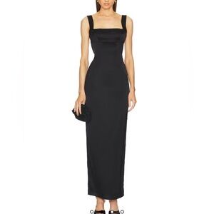 Michael Costello x Revolve Teya Black Maxi Dress Women’s Size Large NWT